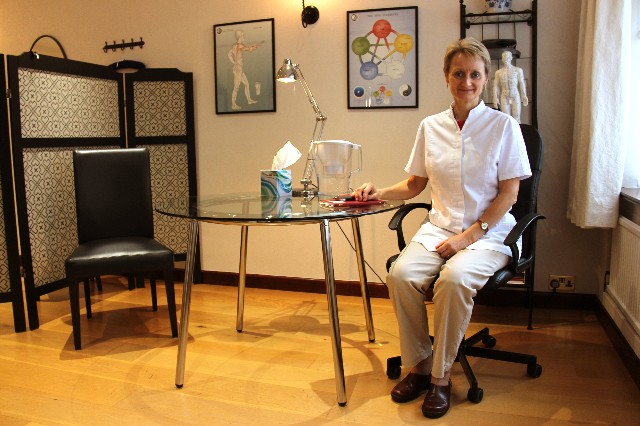 Britt in Treatment room